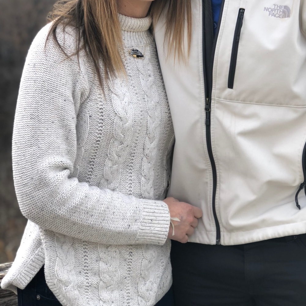 The loft mock neck sweater